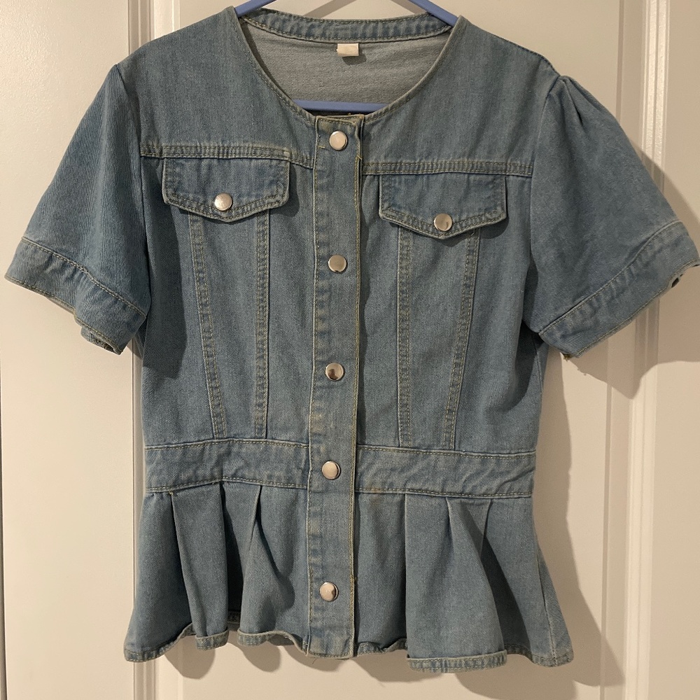 Denim top